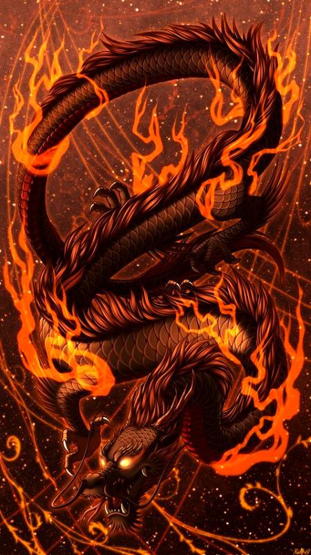 A burning Dragon..