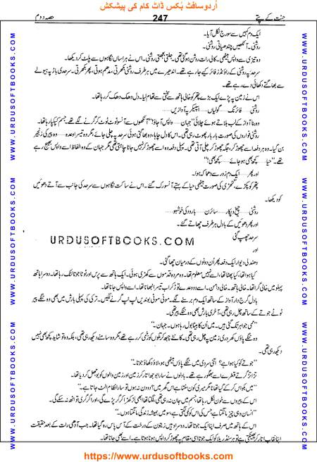 Title = Jannat kay patay.
Writer = Nimra Ahmed.
Part = 2
Page = 247