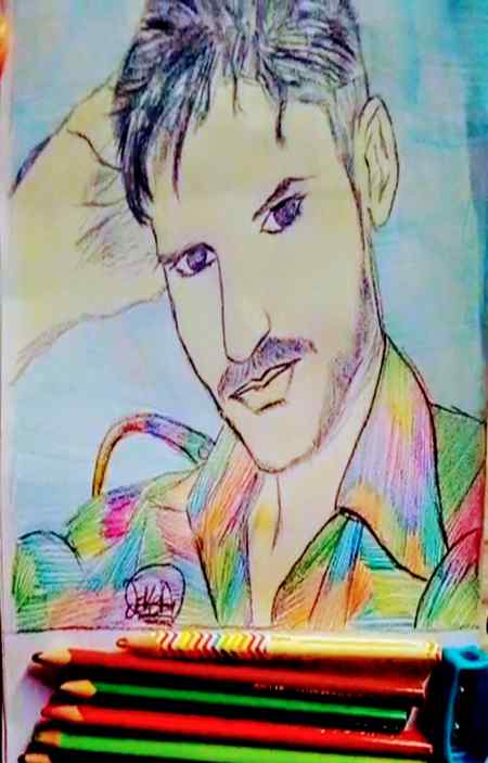 My painting pic my real pic I'm artist my name is joker 🎭👈