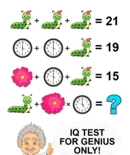 IQ test for jenius