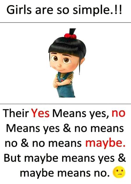 Girls are so simple