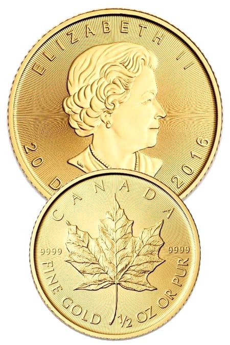 Half Oz Canadian gold coin,2016