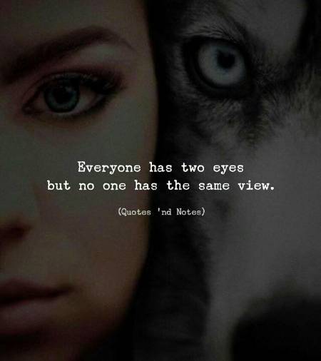 Nobody hhas same point of view😑