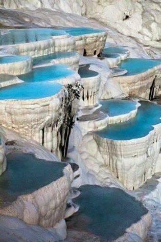 Beautiful view of water falling