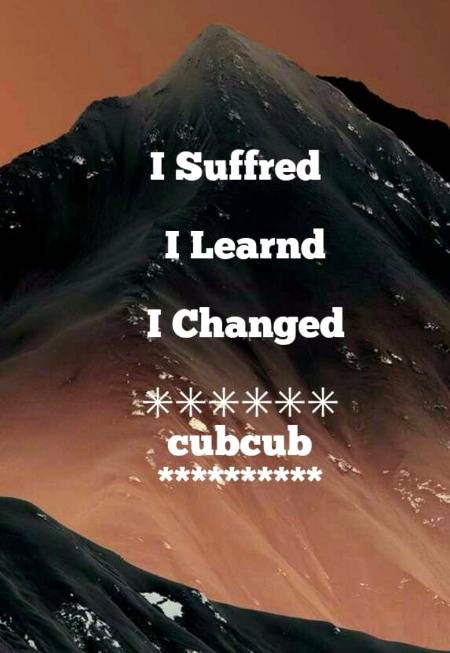I suffered