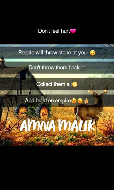 Don't feel hurt people will throw stone at you .☺😊