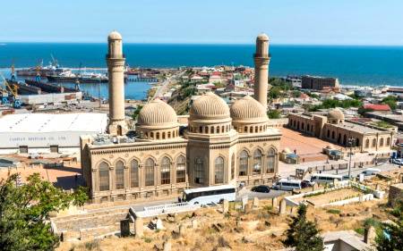 Bibi Heybat Mosque in Baku, Azerbaijan