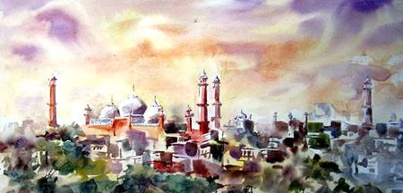 Old lahore watercolor on behance
