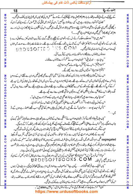 Title = Jannat kay patay.
Writer = Nimra Ahmed.
Total Pages 18.