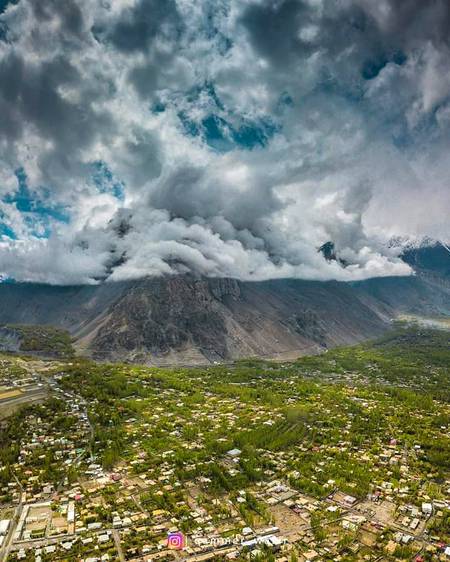 Sakardu City,,Under Clouds😍