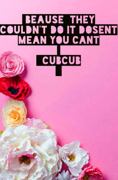 You cant