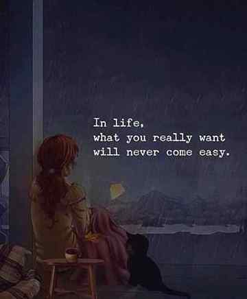 In life..