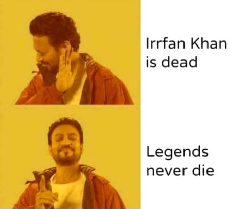 RIP irfan khan! ⚰