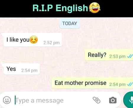RIP English...