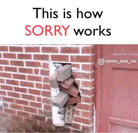 I hate sorries..!😑