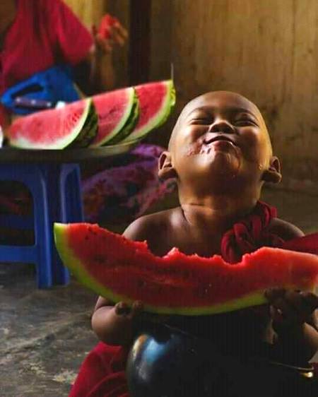 The pure moment of JOY🍉