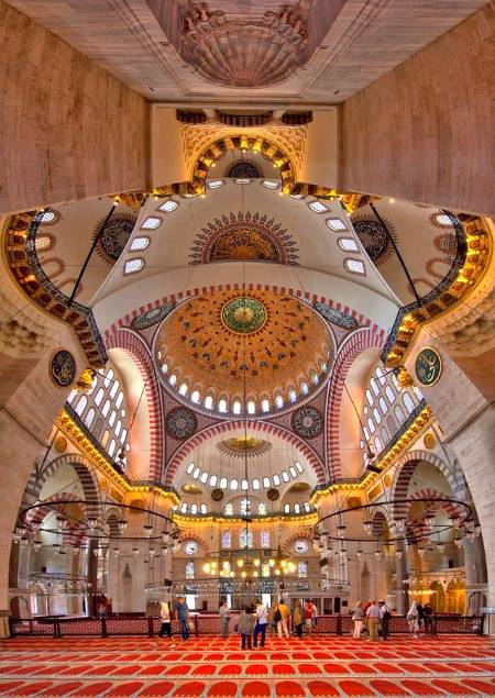 Beautiful Sulemaniya Masjid Istanbul Turkey