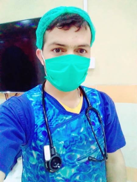 A doctor is the frontline 🛡soldier against COVID-19👹