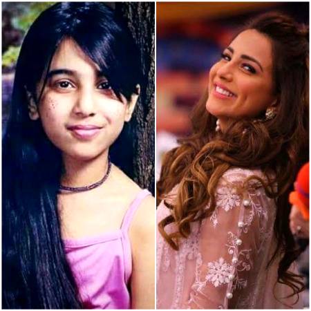 Ushna Shah in childhood...then and now...☺
