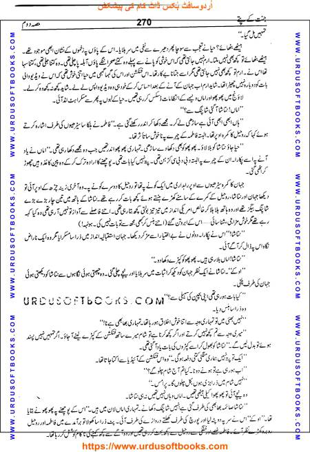 Title = Jannat kay patay.
Writer = Nimra Ahmed.
Part = 2
Page = 270
