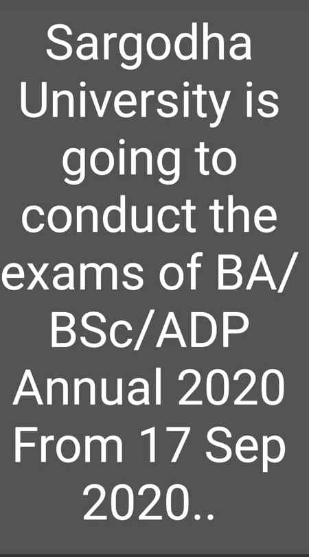 BA /BSC exams are start from september 17-9-2020 so get ready