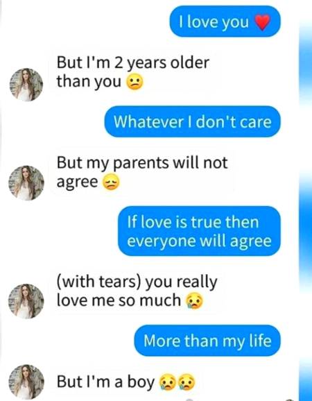 When you fall in love with fake I'd