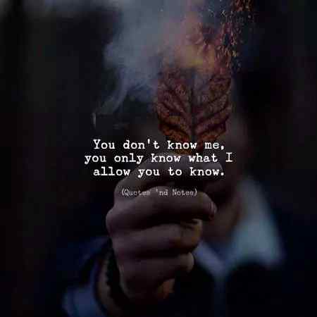 Thats the reality of me.