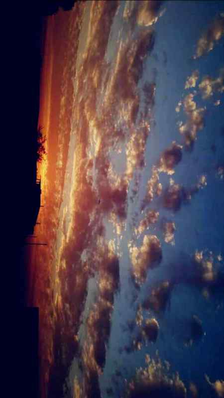 Beautiful evening view after rain