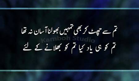 Tum ko bholany k liye yaad kiya