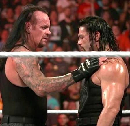 Under taker appreciate Reigns after winning match 🕷❤💔🙏