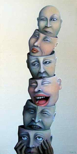 Thoughts and state of mind can change fast i.e, apathetic_angry_sad_happy_ expectant_suspicious.