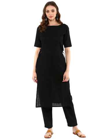 plain.black.salwar suit