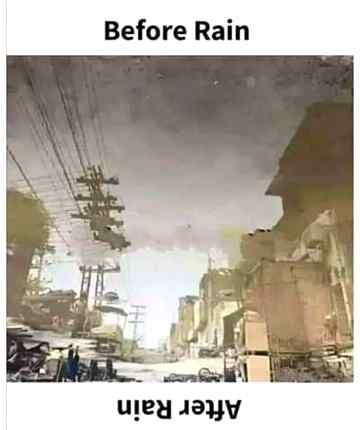 Before and after the rain...