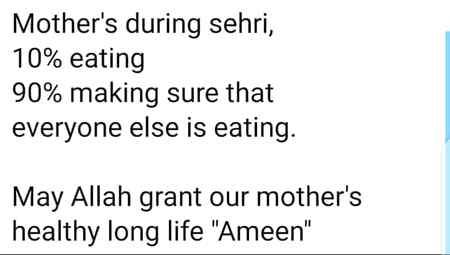 Mom is blessing