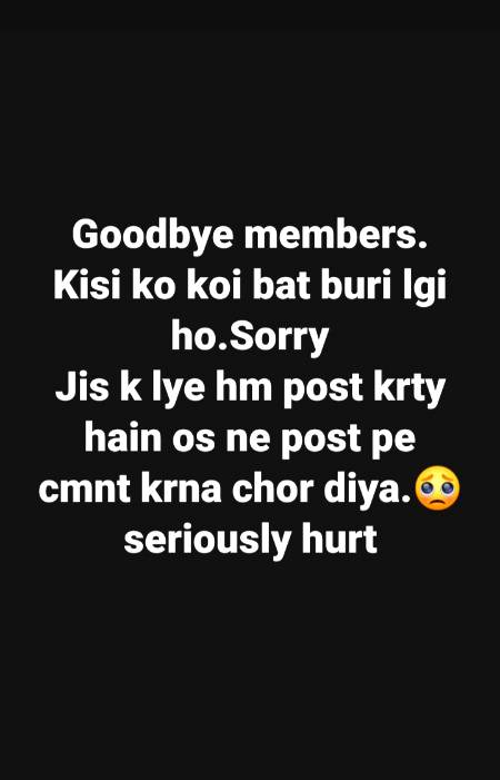 Tek ha good bye💔💔