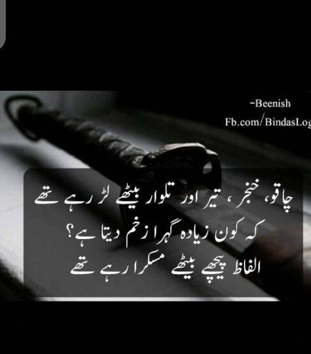 Alfaz hi sb kuch hoty hn😶