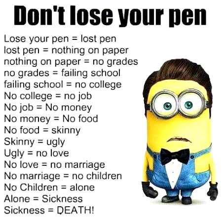 Don't lose your pen