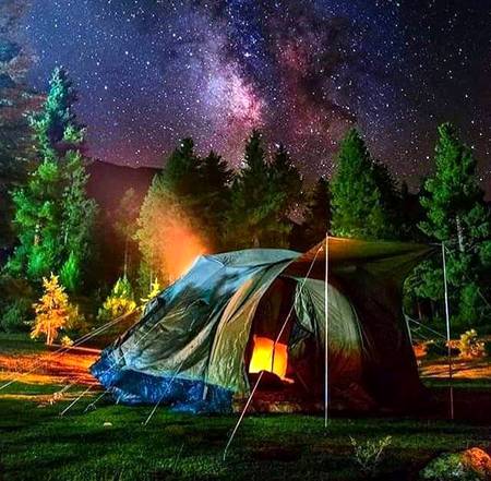 Night view of fairy Meadows Gilgit Baltistan