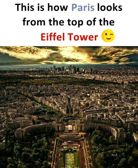 Paris fron Eiffel Tower