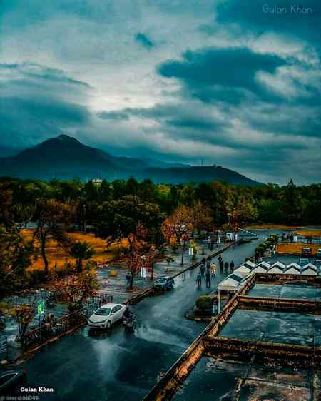 Rainy view of Islamabad ,Pakistan