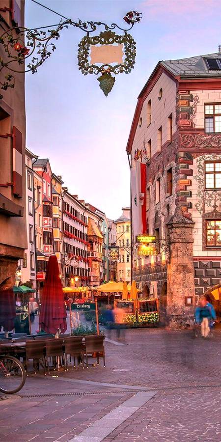 Downtown innsburck .tyrol Austria