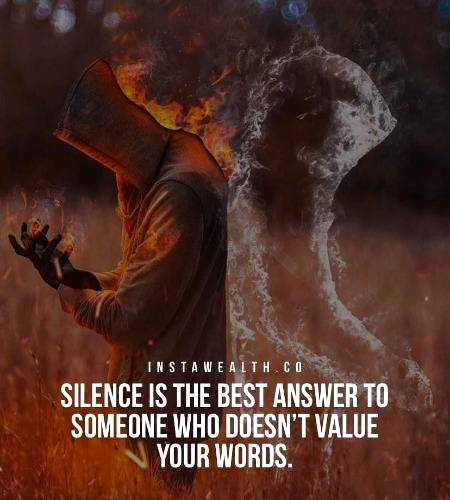 Silence...😔