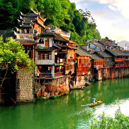 In china...land view