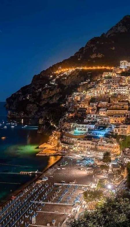 Relaxing and Beautyful Nigth in Positano Italy🇮🇹💜💜