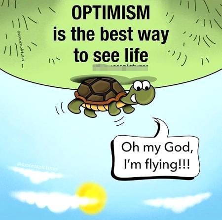 Optimism always wins, it's in our hands to choose optimism or pessimism 🙂