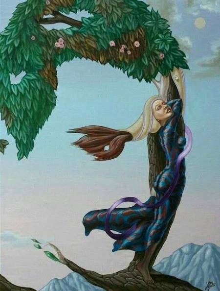 Hidden face. Beautiful creation