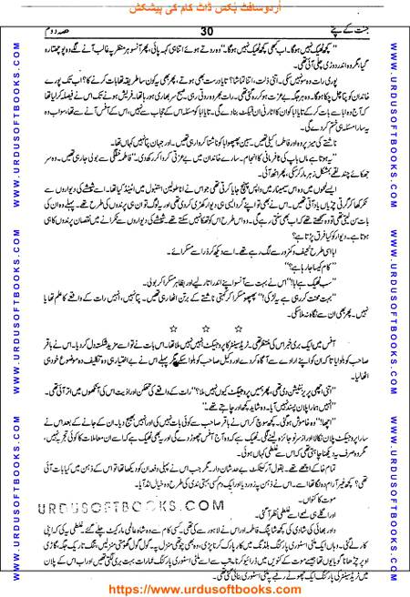 Title = Jannat kay patay.
Writer = Nimra Ahmed.
Part = 2
Page = 30