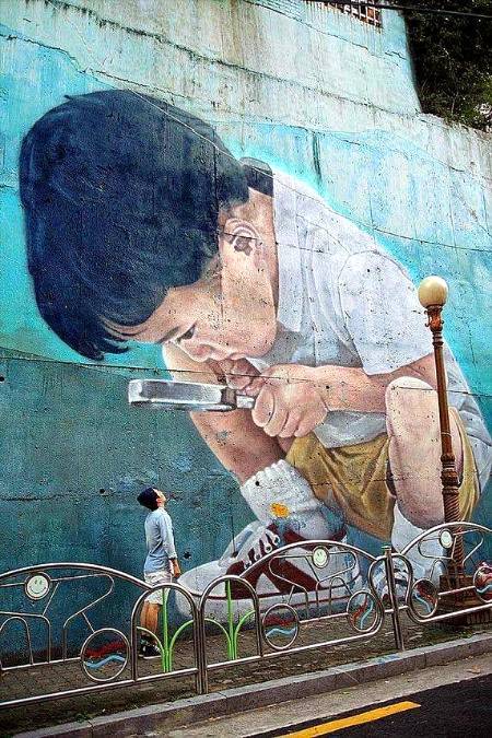 A spectacular street Art
