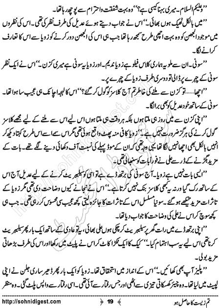 Title = "Tum zeest ka hasil ho"
Page = 19