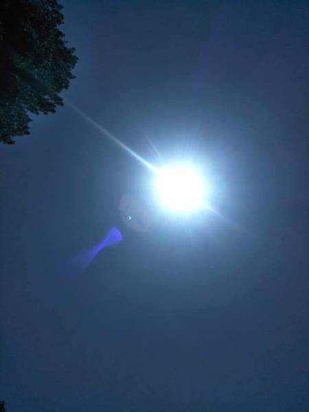 ہمارے علاقے میں گرہن کا منظر